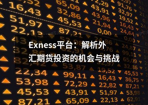 Exness平台：解析外汇期货投资的机会与挑战