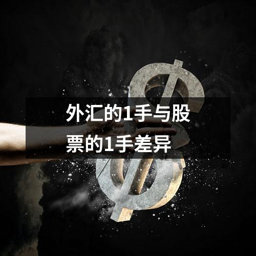 外汇的1手与股票的1手差异