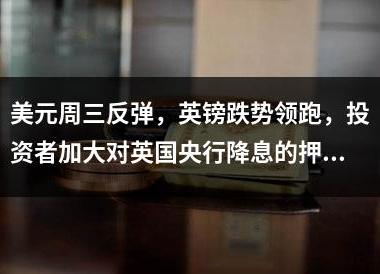 美元周三反弹，英镑跌势领跑，投资者加大对英国央行降息的押注